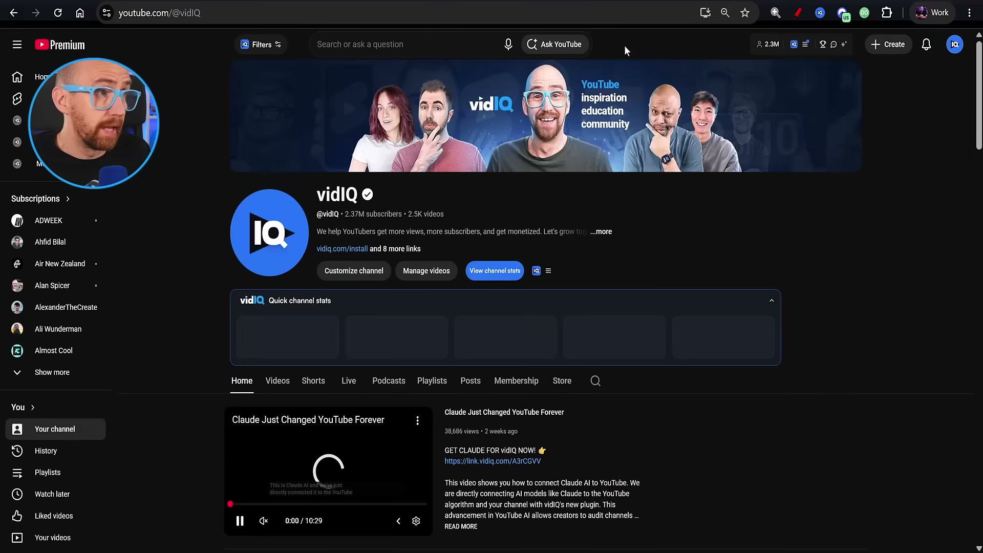 The 'Ask YouTube' button lives in the main search bar — look for it next to the microphone icon on YouTube Premium.
