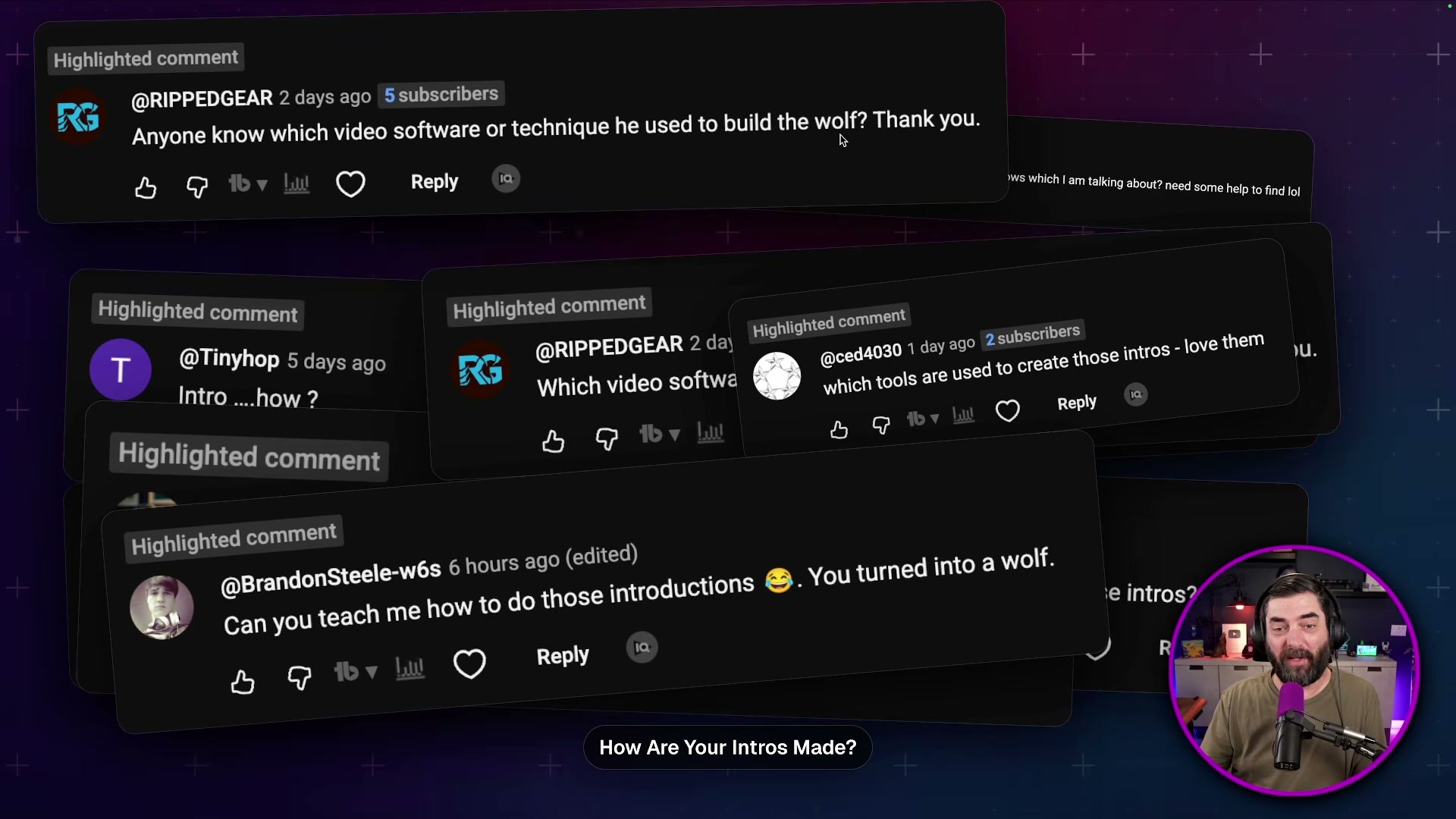 Viewer questions that sparked this tutorial: 