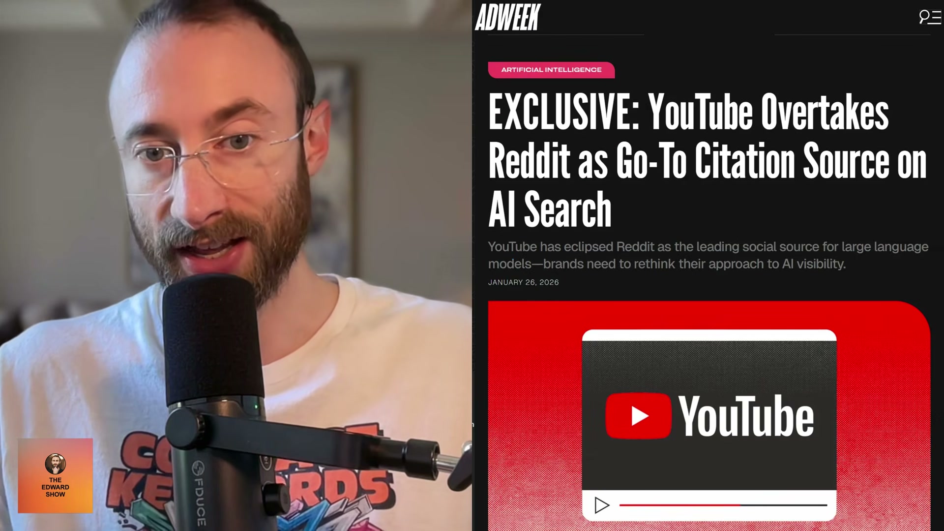 Context shift: YouTube has eclipsed Reddit as the top social citation source for LLMs — brands need to rethink their AI visibility strategy.