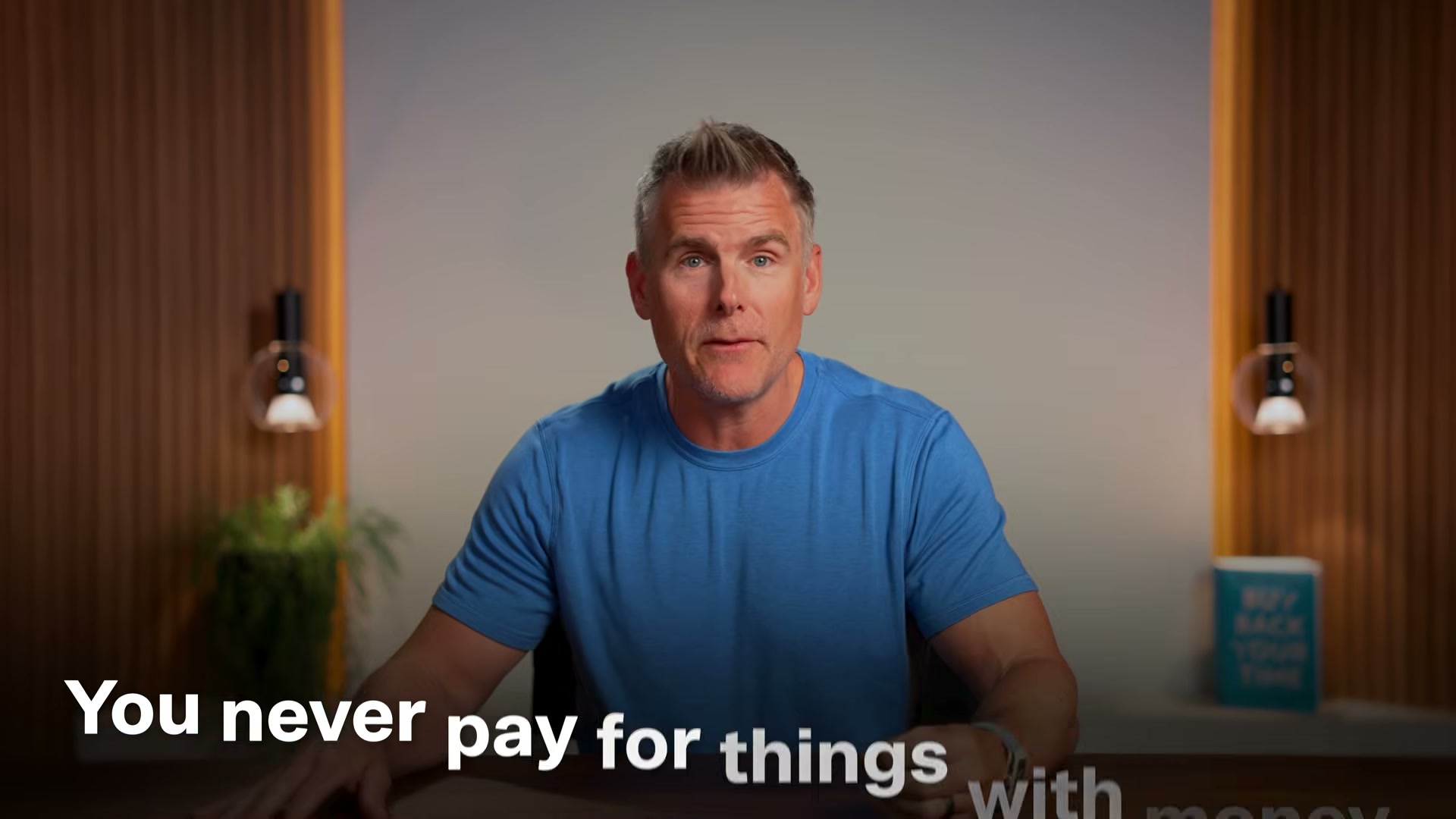 'You never pay for things with money' — Martell's reframe of how every purchase trades future wealth, not just dollars.