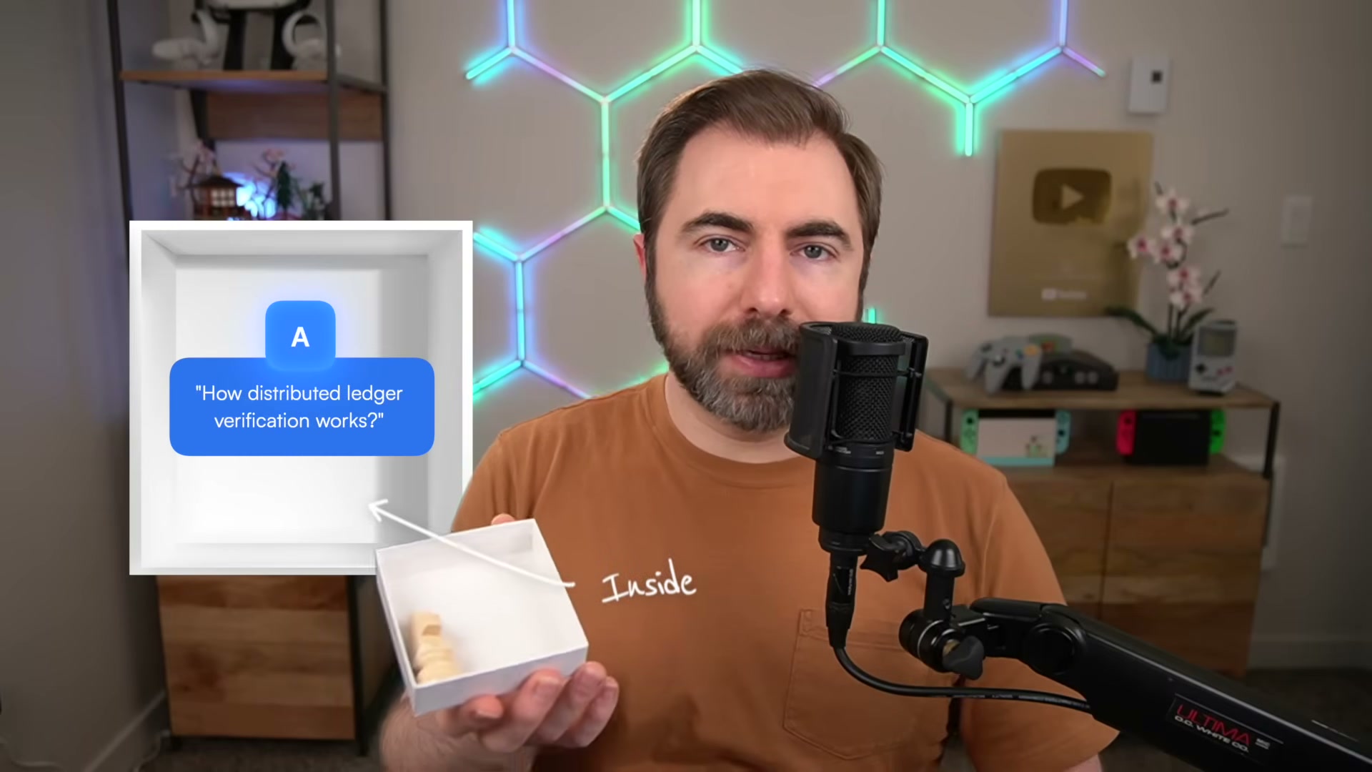 The Trojan Horse in practice: your niche educational content ('How distributed ledger verification works?') is the payload inside — the outer box is the broadly appealing topic frame that gets it past the audience's gates.