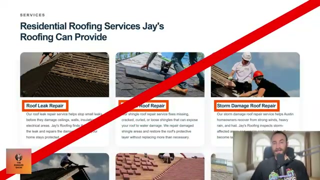 Why this services page layout hurts your rankings — targeting too many keywords splits your page's authority