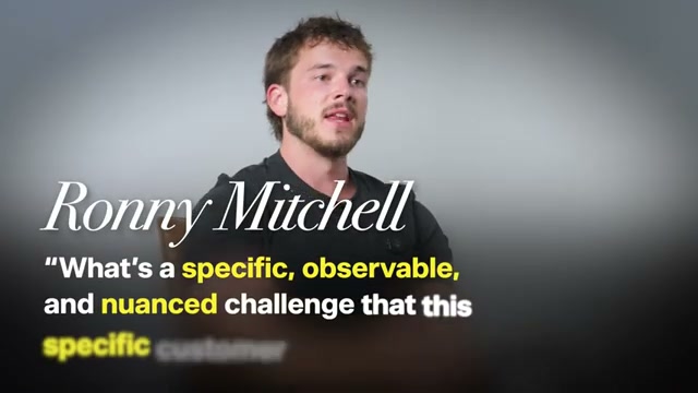 Ronny Mitchell's audience-definition question: specific, observable, nuanced — the three filters that matter