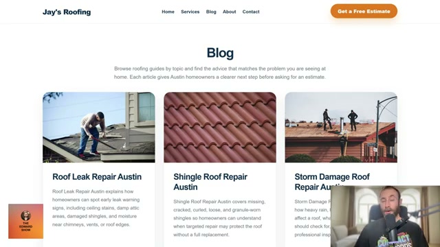 The fix: individual blog posts per keyword so each page can rank and build authority independently
