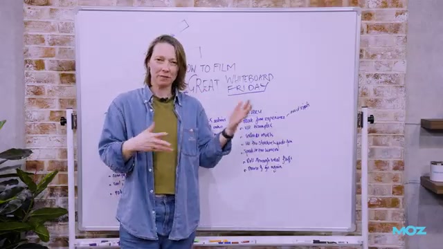 The full Whiteboard Friday guide in view: Topic Choice and production notes on the left, Delivery tips on the right.