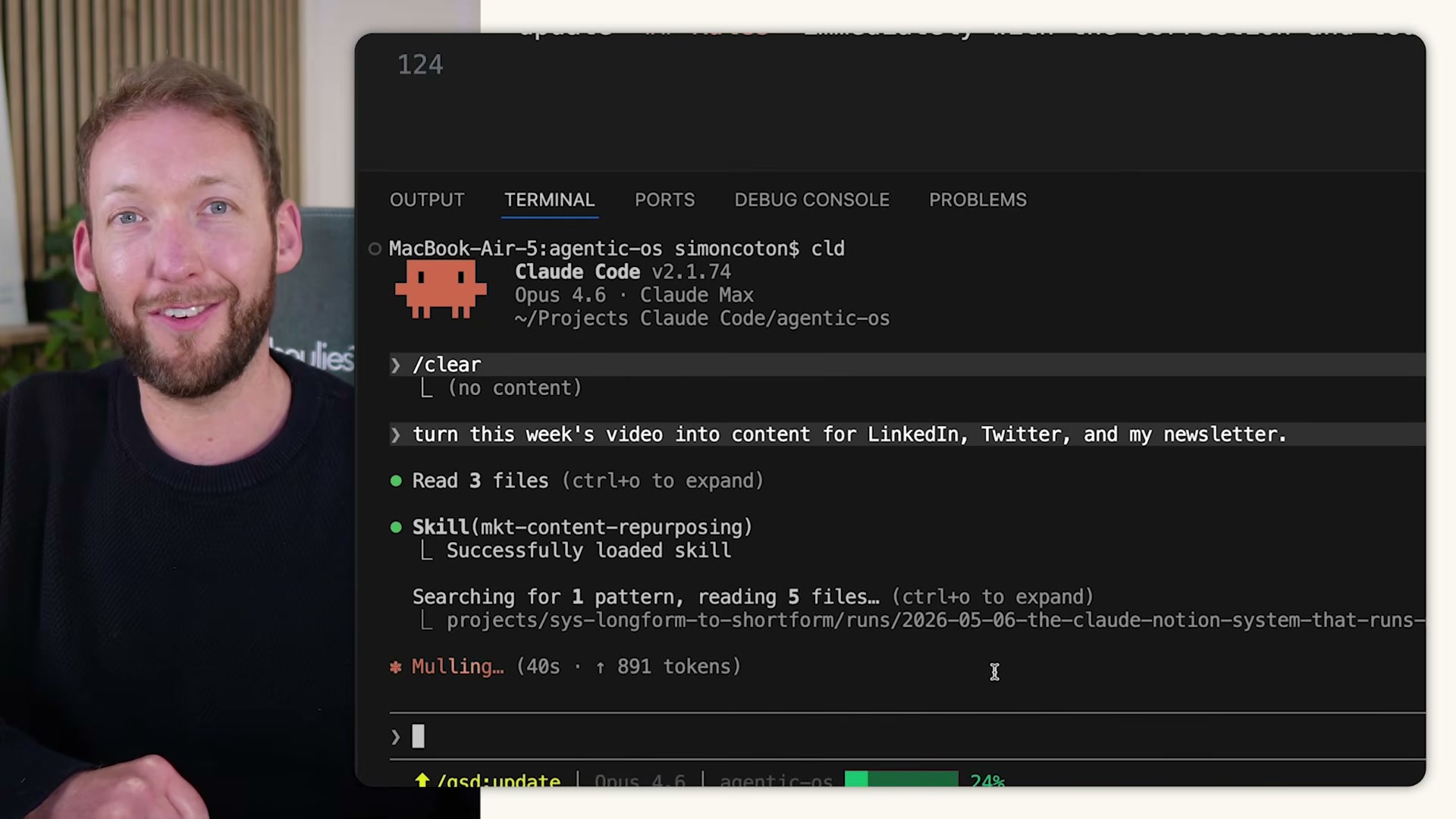 The ReAct loop: agents alternate between Reasoning (planning the next step) and Acting (executing a tool call) until the task is complete.