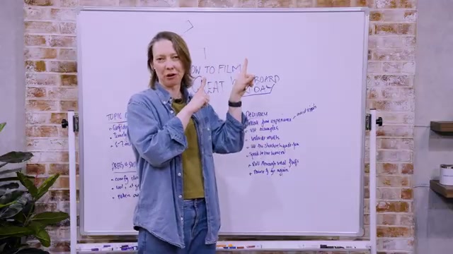 Bringing it all together — the Moz Whiteboard Friday framework from topic selection to on-camera delivery, mapped on a single board.