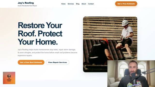 The revised homepage: brand-first headline with the keyword moved to the subheading and meta — better for conversions and SEO