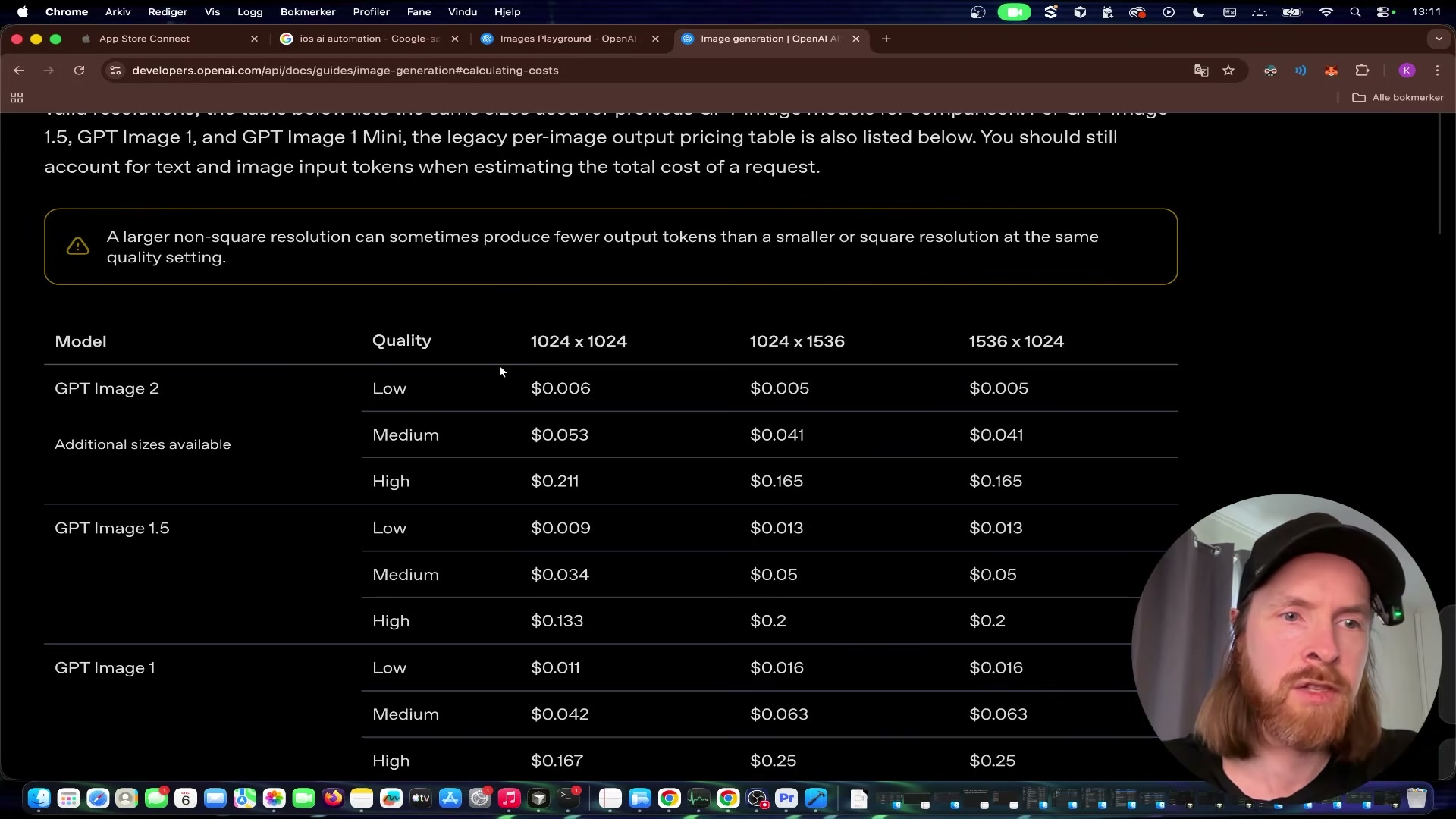GPT Image 2 pricing: $0.006 low to $0.211 high per image — the cost side of the equation