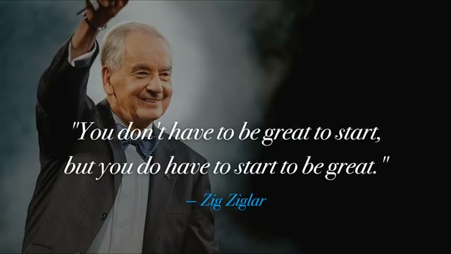 Zig Ziglar's start-before-you're-ready principle — the permission slip for new personal brands