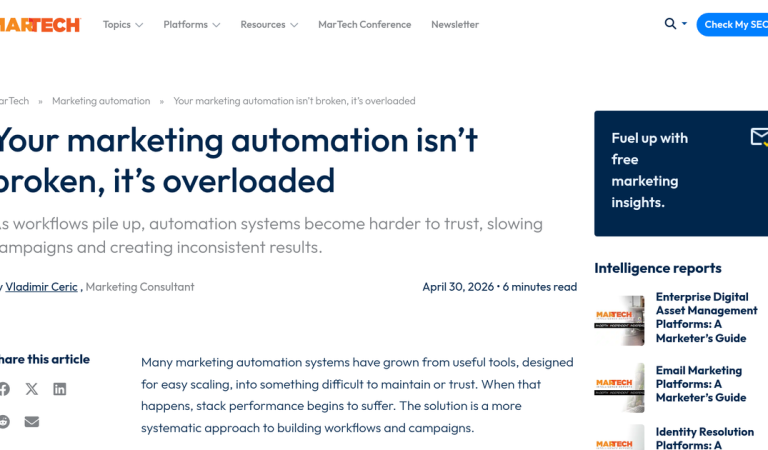 Marketing Automation Overload: Diagnose and Fix Broken Workflows