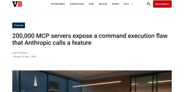 Article backdrop: 200,000 MCP servers expose a command execution flaw that Ant