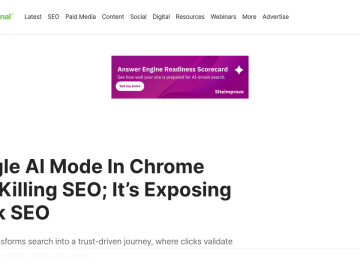 Article backdrop: Google AI Mode In Chrome Isn’t Killing SEO; It’s Exposing We