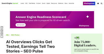 Article backdrop: AI Overviews Clicks Get Tested, Earnings Tell Two Stories –