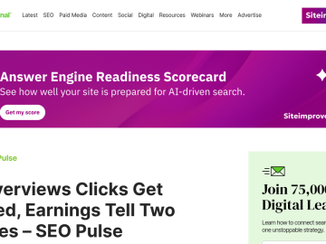 Article backdrop: AI Overviews Clicks Get Tested, Earnings Tell Two Stories –