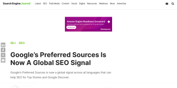 Article backdrop: Google’s Preferred Sources Is Now A Global SEO Signal via @s