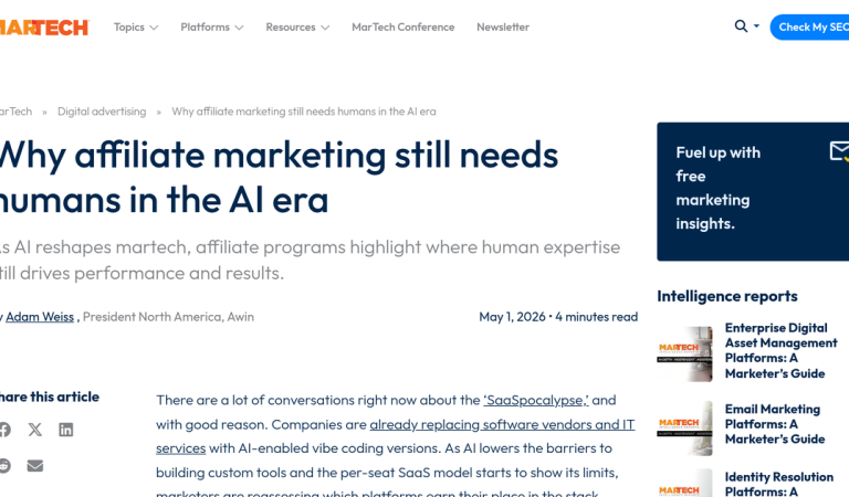 Affiliate Marketing in the AI Era: Why Humans Still Drive ROI