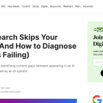 Article backdrop: Why AI Search Skips Your Content (And How to Diagnose Where