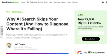 Article backdrop: Why AI Search Skips Your Content (And How to Diagnose Where