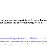 Article backdrop: One command turns any open-source repo into an AI agent back