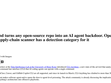 Article backdrop: One command turns any open-source repo into an AI agent back