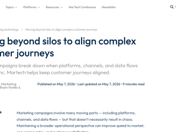 Article backdrop: Moving beyond silos to align complex customer journeys