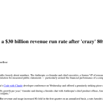 Article backdrop: Anthropic says it hit a $30 billion revenue run rate after '
