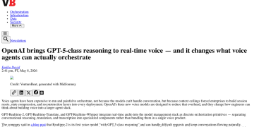 Article backdrop: OpenAI brings GPT-5-class reasoning to real-time voice — and