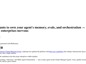 Article backdrop: Anthropic wants to own your agent's memory, evals, and orche