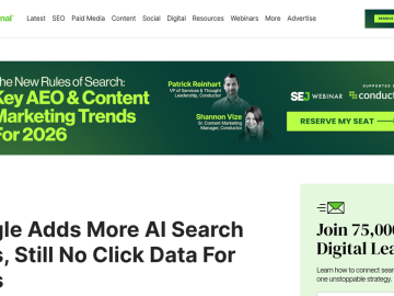 Article backdrop: Google Adds More AI Search Links, Still No Click Data For SE