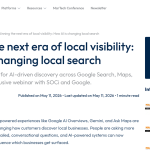 Article backdrop: Winning the next era of local visibility: How AI is changing