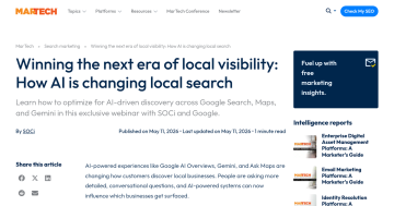 Article backdrop: Winning the next era of local visibility: How AI is changing