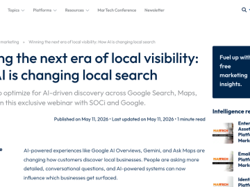 Article backdrop: Winning the next era of local visibility: How AI is changing