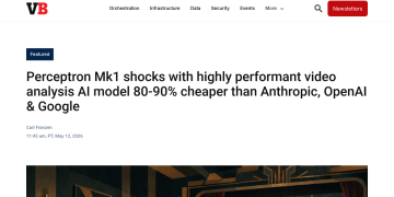 Article backdrop: Perceptron Mk1 shocks with highly performant video analysis