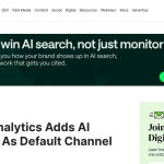 Article backdrop: Google Analytics Adds AI Assistant As Default Channel Group