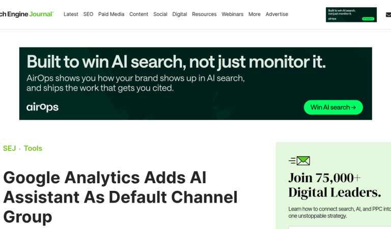 Google Analytics AI Assistant Channel: What Marketers Must Know