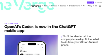 Article backdrop: OpenAI’s Codex is now in the ChatGPT mobile app