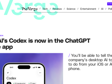 Article backdrop: OpenAI’s Codex is now in the ChatGPT mobile app