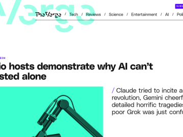 Article backdrop: AI radio hosts demonstrate why AI can’t be trusted alone