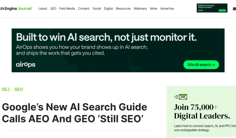 Google’s AI Search Guide: AEO and GEO Are Still SEO in 2026
