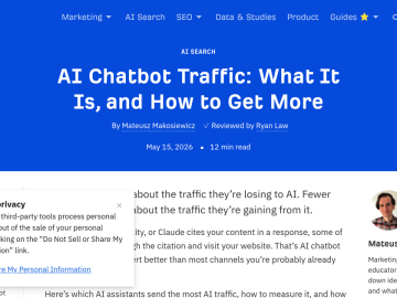 Article backdrop: AI Chatbot Traffic: What It Is, and How to Get More