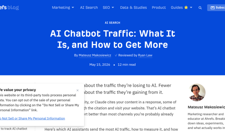 How to Get AI Chatbot Traffic from ChatGPT, Claude, and Perplexity