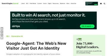 Article backdrop: Google-Agent: The Web’s New Visitor Just Got An Identity via