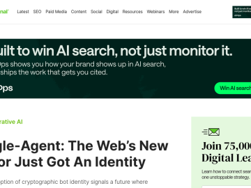 Article backdrop: Google-Agent: The Web’s New Visitor Just Got An Identity via