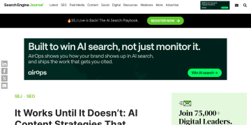 Article backdrop: It Works Until It Doesn’t: AI Content Strategies That Backfi
