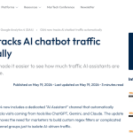 Article backdrop: GA4 now tracks AI chatbot traffic automatically