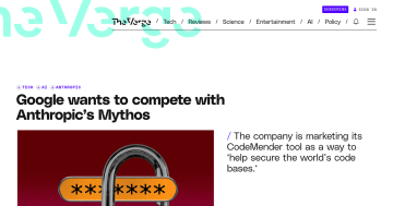 Article backdrop: Google wants to compete with Anthropic’s Mythos