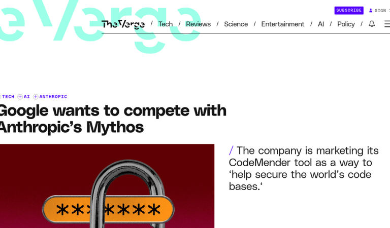 Google’s CodeMender Takes On Anthropic Mythos in AI Code Security