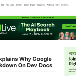 Article backdrop: Mueller Explains Why Google Uses Markdown On Dev Docs via @s