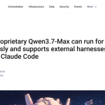 Article backdrop: Alibaba's proprietary Qwen3.7-Max can run for 35 hours auton